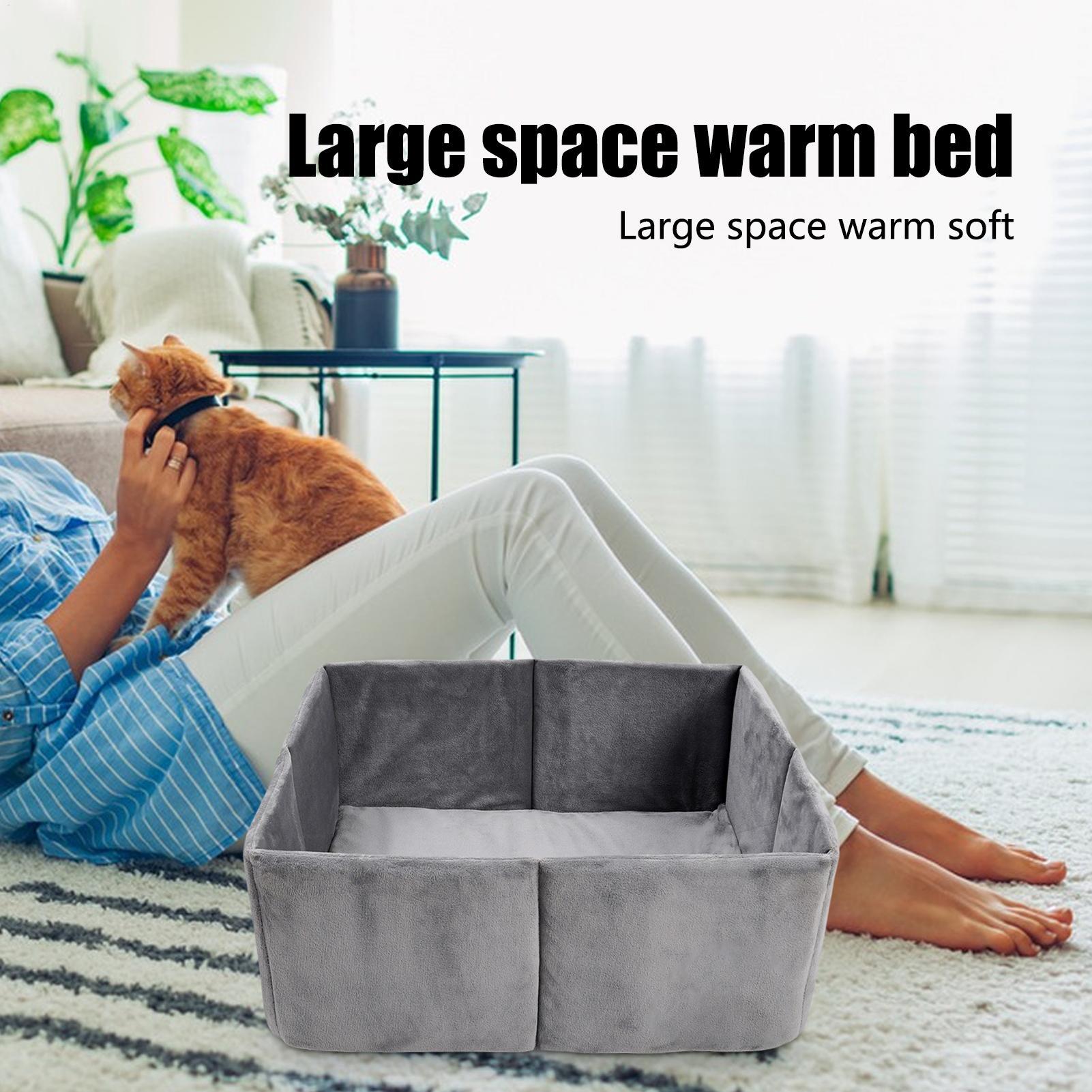 Cat Nest Cat Beds For Indoor House Cave Kennel Insulated For Pet Kitten Outdoor Calming Puppy Sleeping Animal Travel Winter CN