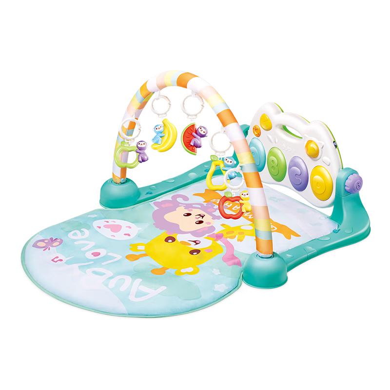Auby Playful Monkey Infant Activity Gym with Kick Piano