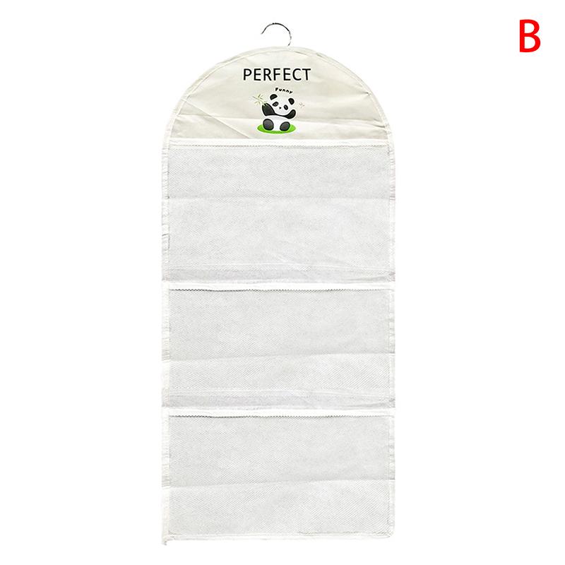 Breathable Mesh Wall Hanging Bag For Underwear Socks Household Closet Underwear Storage Organization Laundry Basket For Toy Doll
