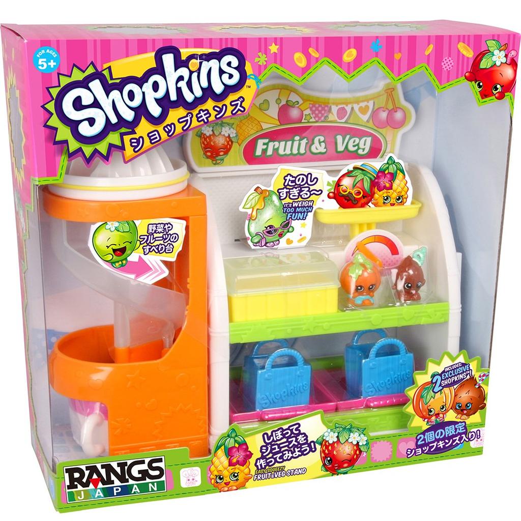 Shopkins Staffel 1 Easy Squeezy Obst- und Gemüsestand Spielset von RANGS Shopkins Staffel 1 Obst & Japan. Spielset, & Veg.