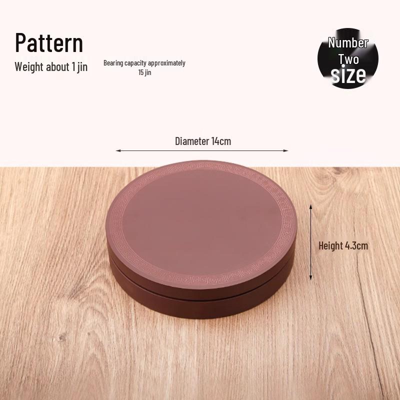 Creative Round Vase Stand: Imitation Rosewood Mixed with Solid Wood - Ideal for Jade, Stones, Ornaments, Incense, or Flowers