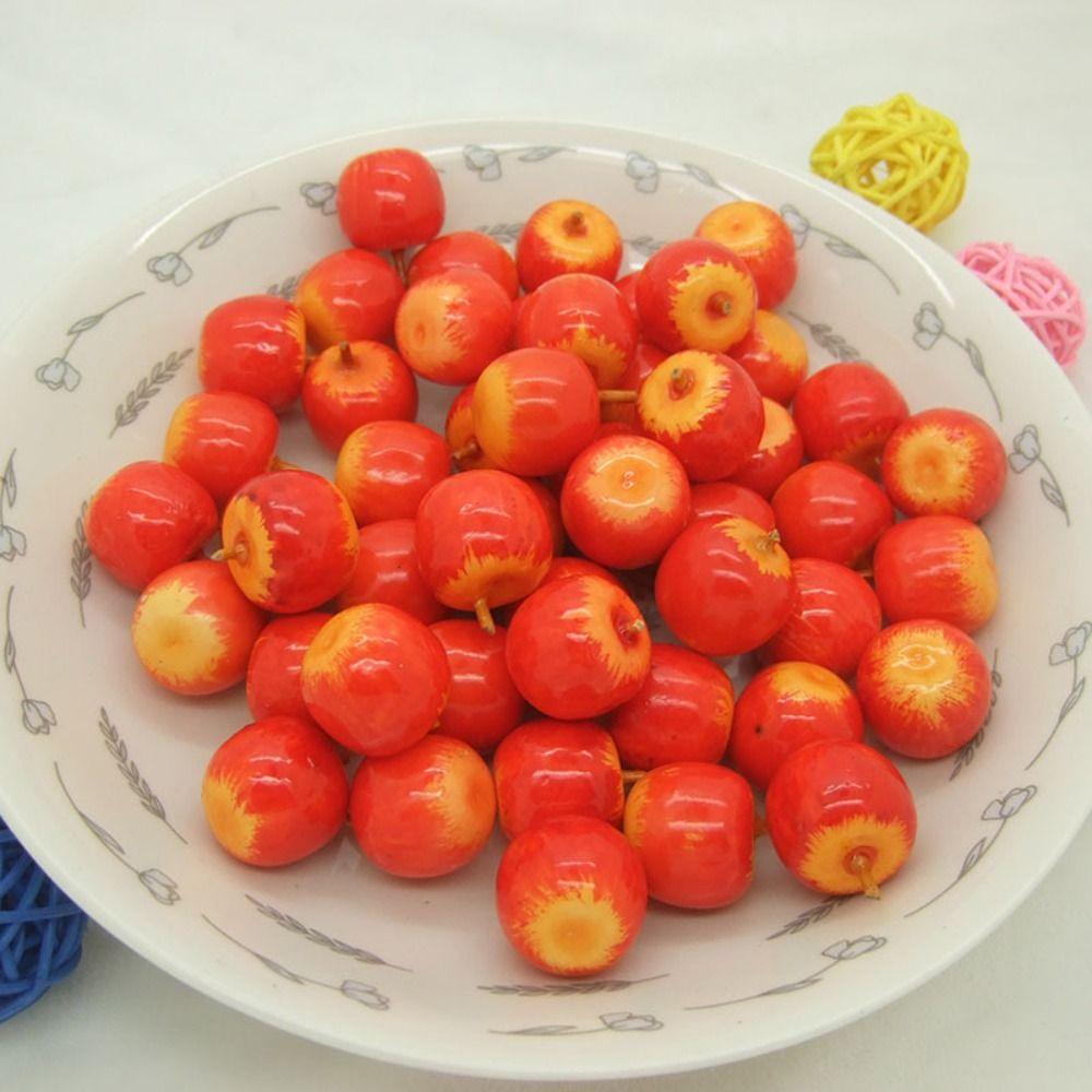 50pcs Realistic Simulation Fruit Handicrafts Fruit Model Fake Fruits  Fruit Prop Teaching