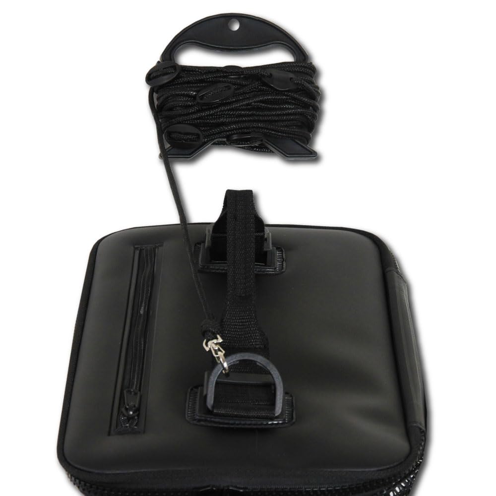 Floating Fishing Net, Foldable, Rubber Net, with Snap Hook and Rope (approx. 8m) (ori-782159)