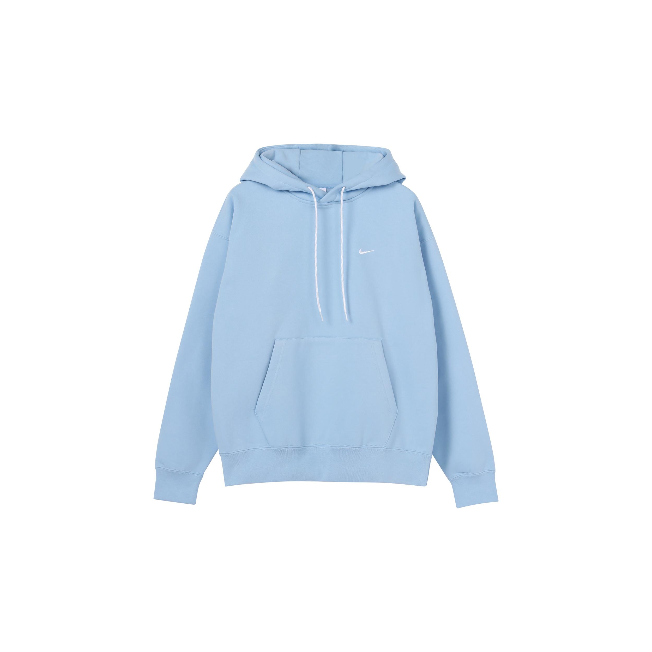Men s Nike Logo Embroidered Solid Color Fleece Lined Blue DA0316-436 L