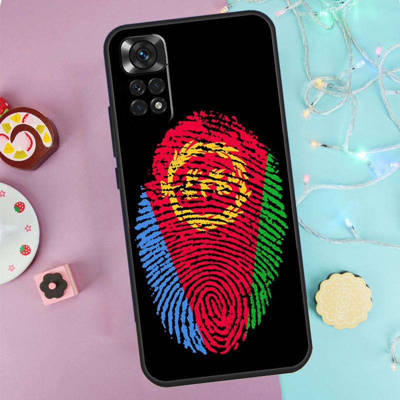 Eritrea Flag Case For Xiaomi Redmi Note 14 Pro 9 10 11 12 13 9S 10S 11S 12S Redmi 14C 10C 12C 13C Cover