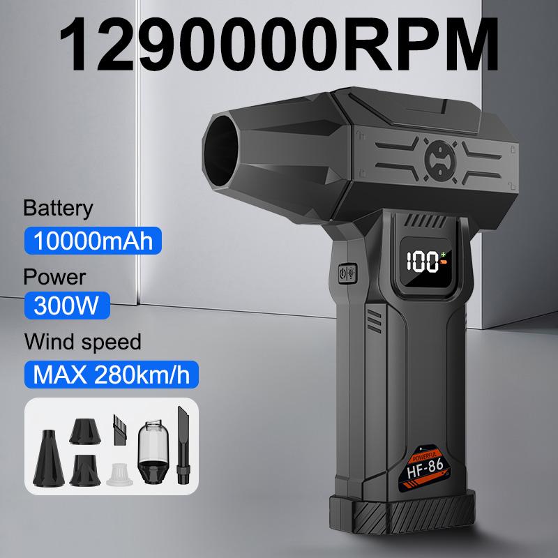 2026 New HFX-05 Powerful Turbo Fan, 700g Shock Pressure Brushless Motor, Portable Vacuum Cleaner, Cordless Compressed Air Dust Collector