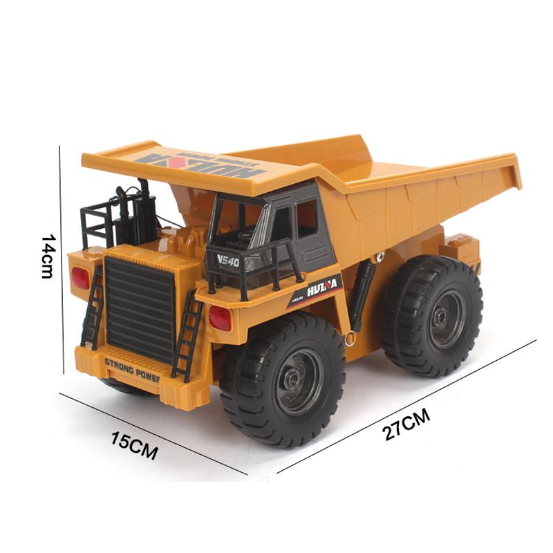 Huina 534 RC Dump Truck 1:18 6CH 2.4G Alloy Remote-Controlled Machine Remote Control RC Trucks Toys for Boys Christmas Gift
