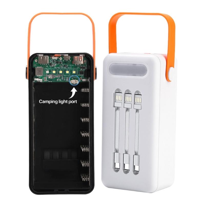 (Ne pas inclure la batterie) Boîtier de Rangement pour Batteries 35 Emplacements DIY 35 Sections Tête Plate 18650 Boîtier Coques pour Chargeur