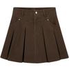 Ai Ju Tu Women's Casual Pleated A-Line Skirt