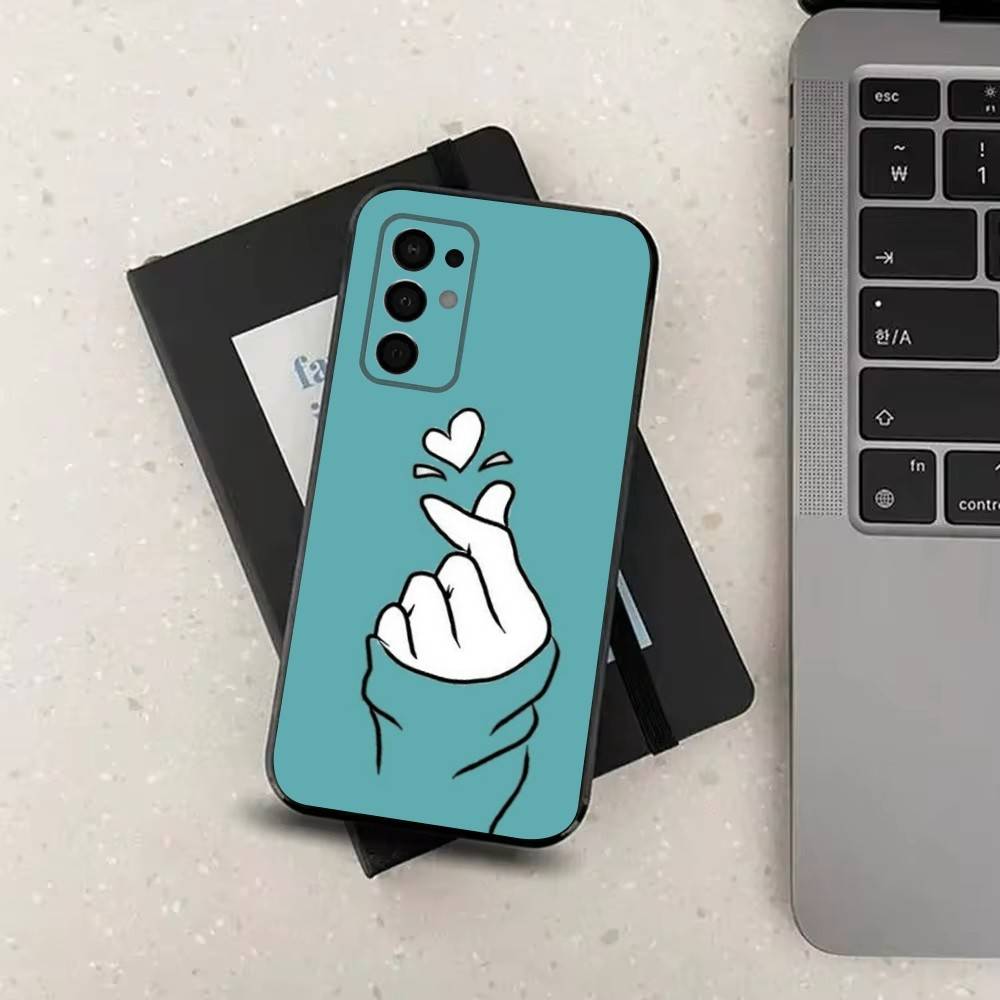 

Lovely Hand Heart For Samsung Galaxy A73,J7,22,Note,72,41,31,8,9,52,71,53,32,Soft Black Silicone Cover Case SamsungA53 5G