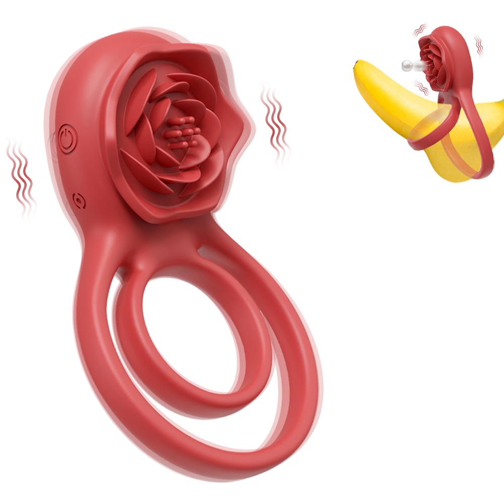 Cock Ring Vibrating Cock Rings for Man Couple Stimulator Ejaculation Delay Penis Ring Semen Lock Ring Adult Erotica Products 18