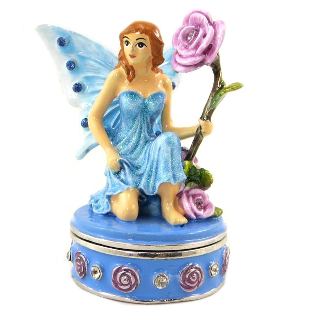 Les Trésors De Lily [P9440] – Blaue „Fairy Dreams“-Schmuckschatulle – 70 x 55 mm
