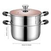 10 Inch Stock Pot Stainless Steel Stock Soup Pasta Pot with Lid Double Heatproof Handles Non Toxic & Healthy Dishwasher Safe