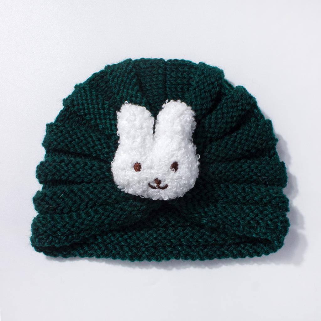 European & American Kids' Knit Wool Winter Hat - Cute Rabbit Cartoon Beanie