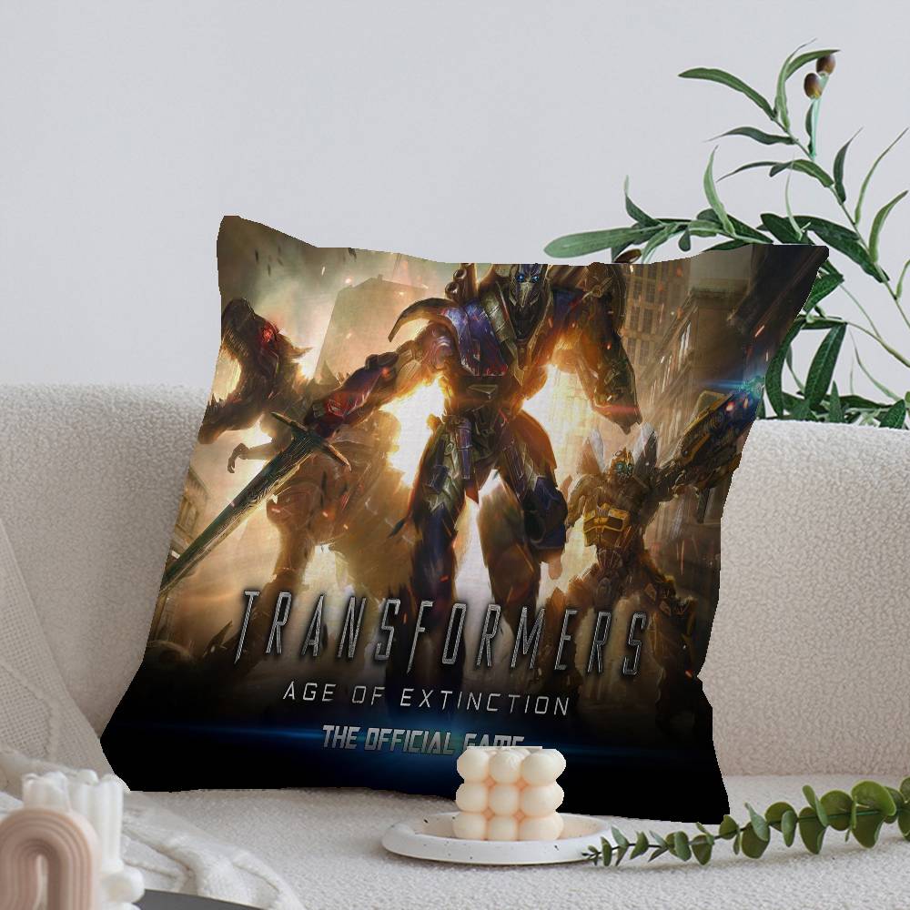 T-Transformers Maple Design Cushion Cover Happy Autumn Harvest Decor Holiday Decorati Pillow Cover