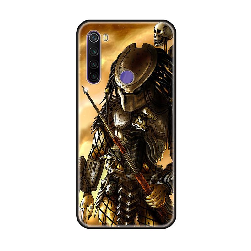 Back Shell Depredador Alien Phone Cases Cover For Xiaomi Redmi Note 6 7 8 9S 9Promax 6A 7A 8A 9A Pro 8T Soft Black TPU