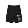 X HAGT Collaboration Letter Print Casual Sports Five-Point Shorts Men Shorts Black F11M229807F-BK