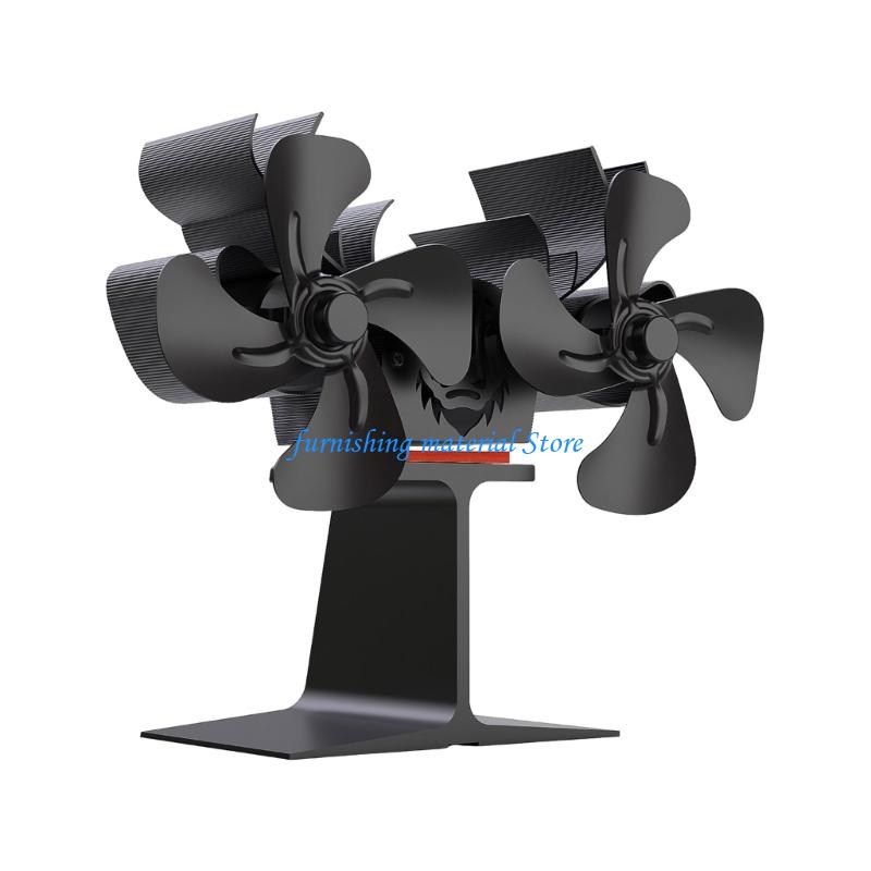 Y5GD Burning Stove Fan Replacement Burners Double Head Fireplaces Fan Stove Accessories Energy Saving China Mainland