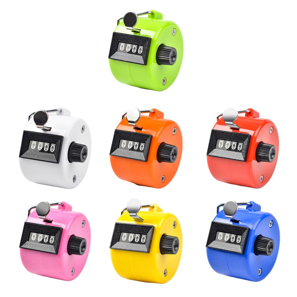 Handheld Tally Counter Ruční mechanické počítadla Clickers 4místné číslo Counter Clicker Pitch Counter pro koučování golfu