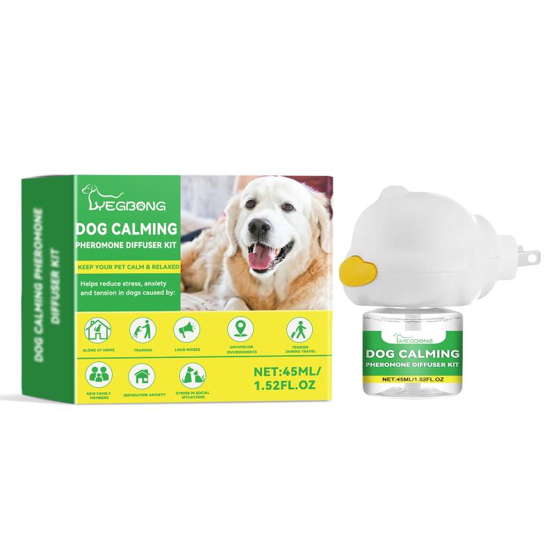 Yegbong Pet Calming Diffuser Kit For Dogs Helps Relieve Anxiety Nervousness & Stress In  Home Surroundings