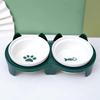 Ceramic Cat Bowl, Cat Food Bowl, Pet Bowl, Dog Bowl, Pet Feeding Bowl with an Inclined Mouth To Protect the Cervical Spine and Prevent Tipping,