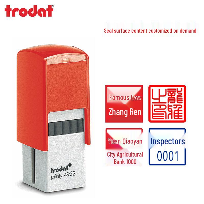 Zhuoda Self-Inking Stamp: 30x30mm, 40x40mm, Art, Signature, Quality Inspection, Finance Use