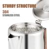9 Cup Coffee Percolators 1500ml Stainless Steel Coffee Maker Portable Camping Home Stovetop Coffee Pot With Comfort Grip