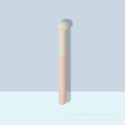 1pc Wet and Dry Small Mushroom-shaped Concealer Brush Sponge Round Head Lipstick Brush Halo Brush