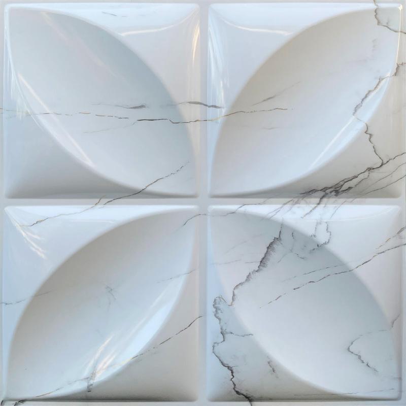 12 Stück 3D-geprägtes Wandpaneel PVC 0,8 cm dick für Heim-/Hotel-Hintergrundwand-Dekoration