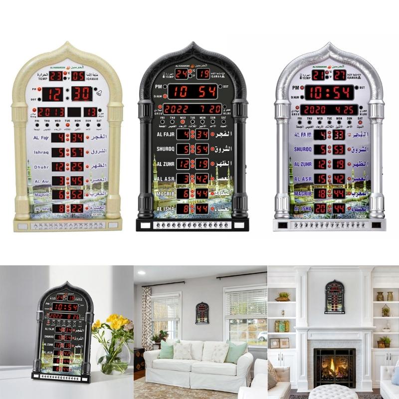 Azan Clock,Led Prayer Clock,Wall Clock,Read Home/Office/Mosque Digital Azan Clock/Decorative Clock HA-4008
