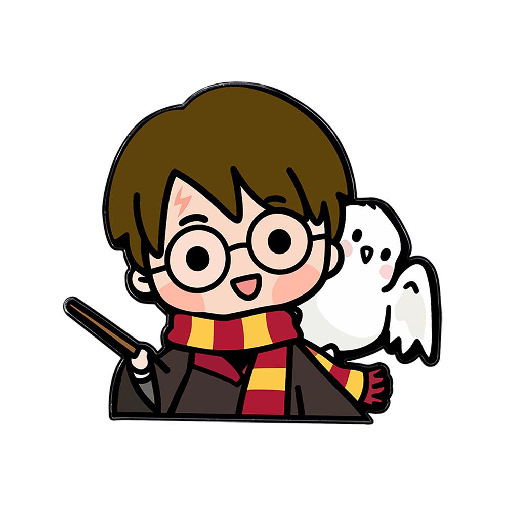 Harry Potter cartoon badge film and television animation magic academy tide play peripheral gifts brooch pencil bag schoolbag decoration