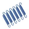6pcs Stainless Steel Muffler Exhaust Pipe Spring Hooks for Motorcycle Scooter ATV Blue