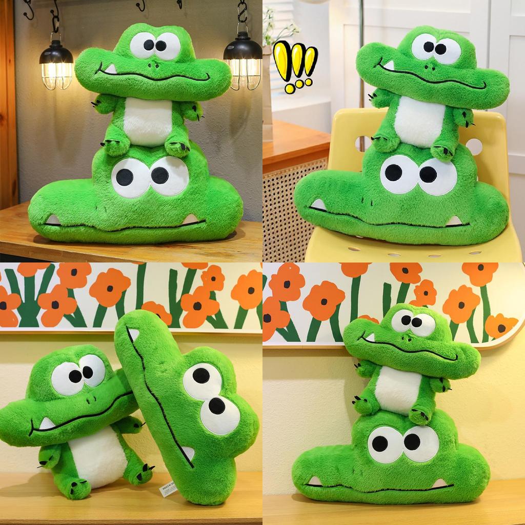 Extra Large Funny Crocodile Pillow Soft Plush Toy Adorable Alligator Cushion For Home Decor