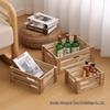 In-Stock Solid Wood Retro Basket for Snacks, Toys, Sundries, and Supermarket Display