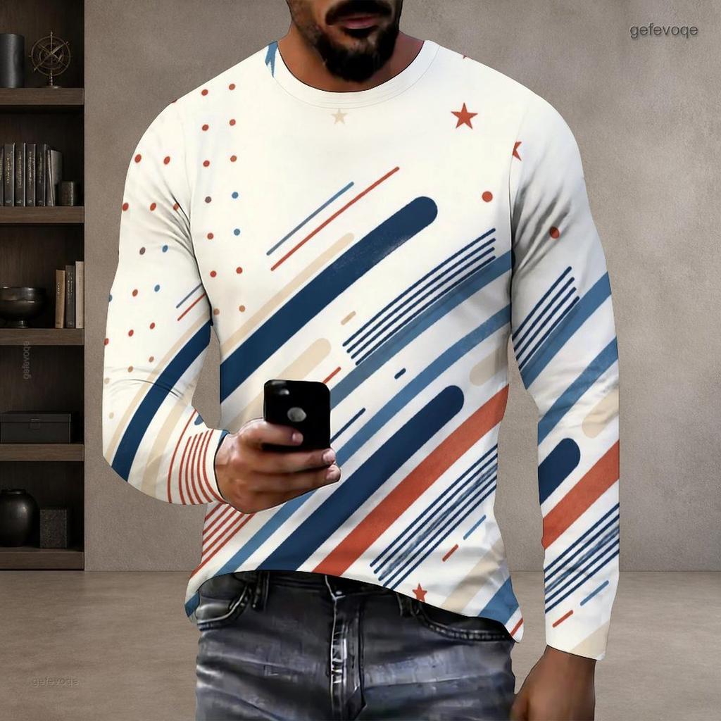Men Plus Size Crew Neck Long Sleeve Shirt Black Gothic Skull Skeleton Hand Snake Graphic Casual Street Style Top