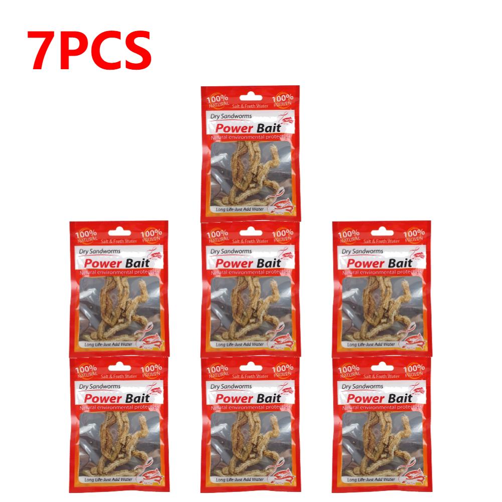 30-1Pcs Artificial Sea Worms Fishing Bait Lifelike Dry Lugworm Sandworms Saltwater Freshwater Soft Smell Fishing Lures Bait