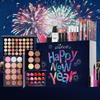 Volledige Make-up Cadeauset - Alles-in-één Feestelijke Cosmetische Kit voor Beginners met Oogschaduwpalet, Lippenstiften, Kwasten & Primer (Nieuwjaarseditie)
