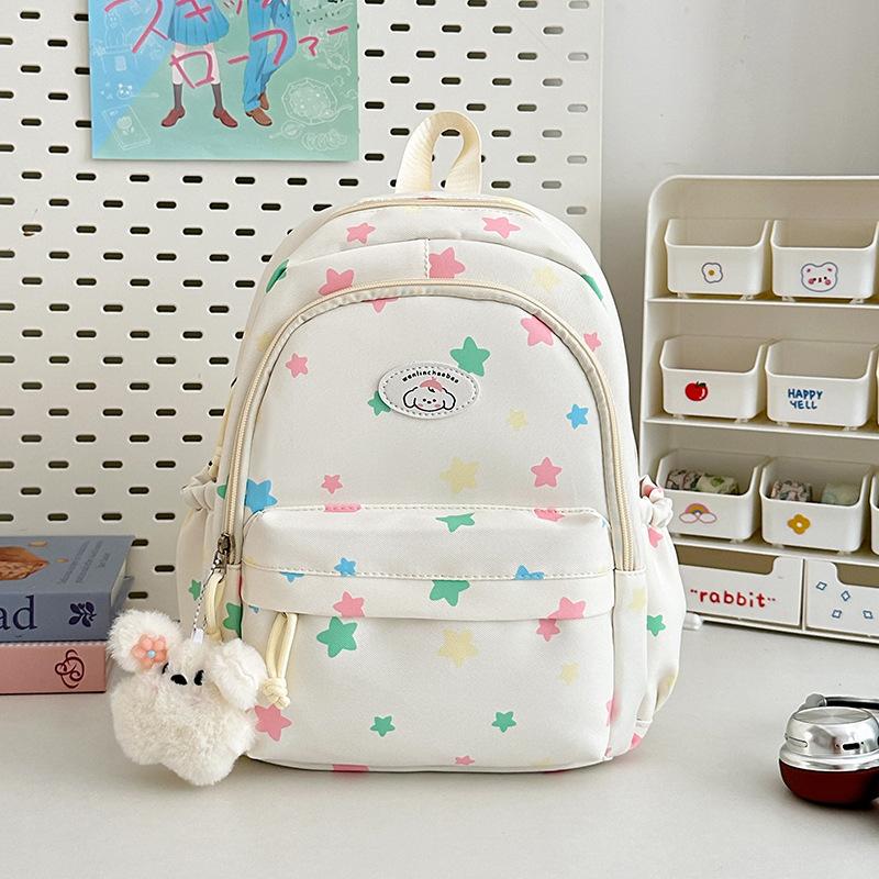 School Bag New High-value College Style Fresh and Sweet Cute Star Backpack Junior High School Students Lightweight Large-capacity Backpack