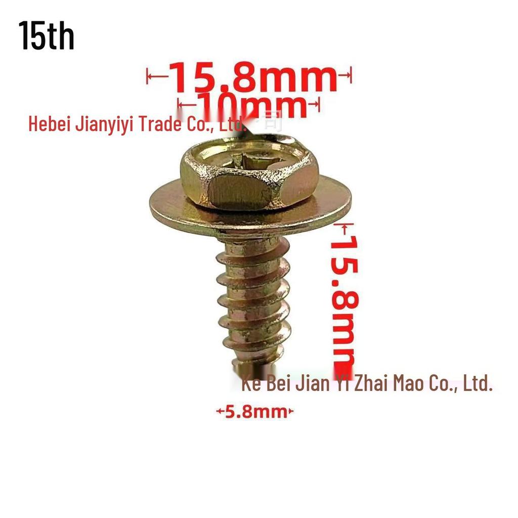 Car Body & Trunk Screw Set with Washers - M4, M5, M6