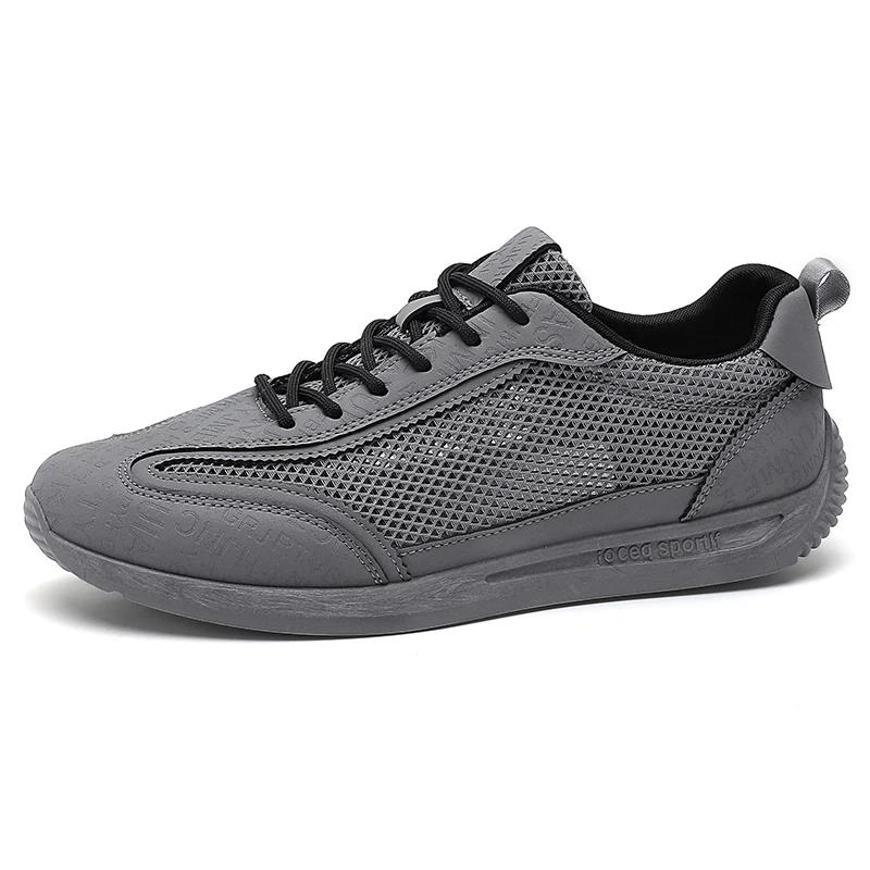 Fashion Men's Casual Sports Shoes Mesh Breathable Casual Shoes Wear-resistant Tennis Basketball Shoe Lightweight White Mens Sports Shoes