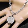 Virgin Mary Our Lady of Guadalupe Pendant Necklace for Men Stainless Steel Silver Color Catholicism Necklaces Jewelry Gifts