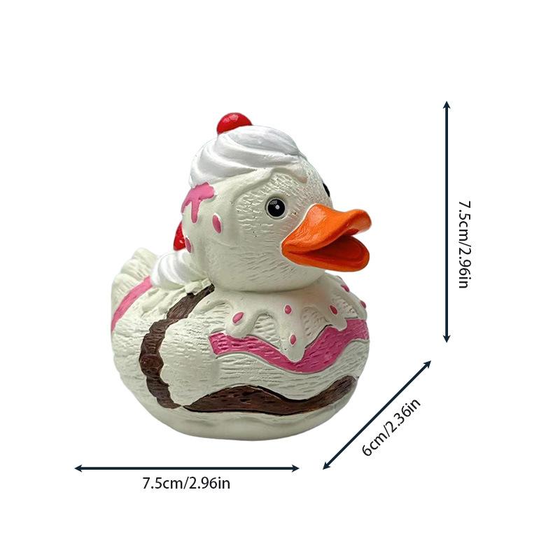 Weihnachtsdekoration Lebkuchen Süßigkeiten Ente Statue Niedliche Fruchtente Figur Kreatives Heim Schreibtisch Ornament Weihnachtsgeschenke