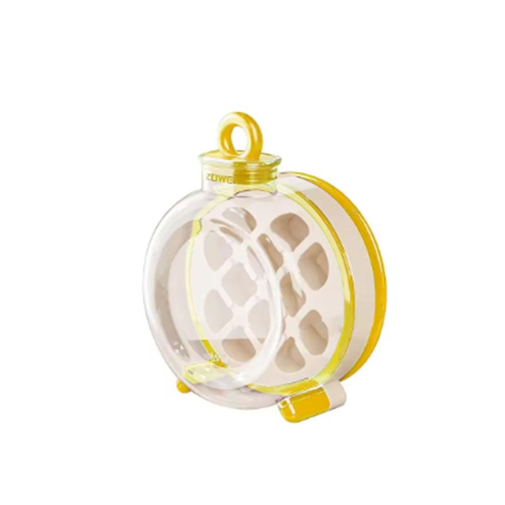 

Multiple Grids Ice Cubes Water Bottle Versatile Ice Cube Maker Portable Ice Cube Kettle Travel Yellow-Single Bottle