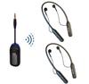 Wireless Monitoring Headphones: 2.4G, Pro-Grade Sound Card, Noise Reduction, Stereo Ear-Hook, 3.5mm Jack