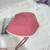 Korean Internet Celebrity Strap Bucket Hat Female Face Small Versatile Basin Hat Summer Outdoor Sunshade Sun Protection Hat Quick Drying Thin