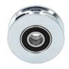 U Groove Bearing Pulley Alloy Steel Guide Wheel for Sliding Gate Hanging Projects 64mm Outer Diameter 15mm Center Hole