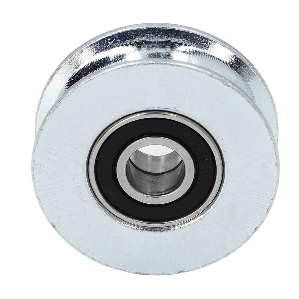 U Groove Bearing Pulley Alloy Steel Guide Wheel for Sliding Gate Hanging Projects 64mm Outer Diameter 15mm Center Hole