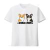 Corgi Mom T Shirt Fawn and Black Tri Color Corgis Lover Dog Cute Life Apparel Vintage Washed Homme Soft Top For Everyday Wear
