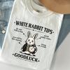 White Rabbit Tips Shirt, Comfort Colors® Alice In Wonderland T Shirt, Funny Literary Graphic Tee, Book Lover Gift