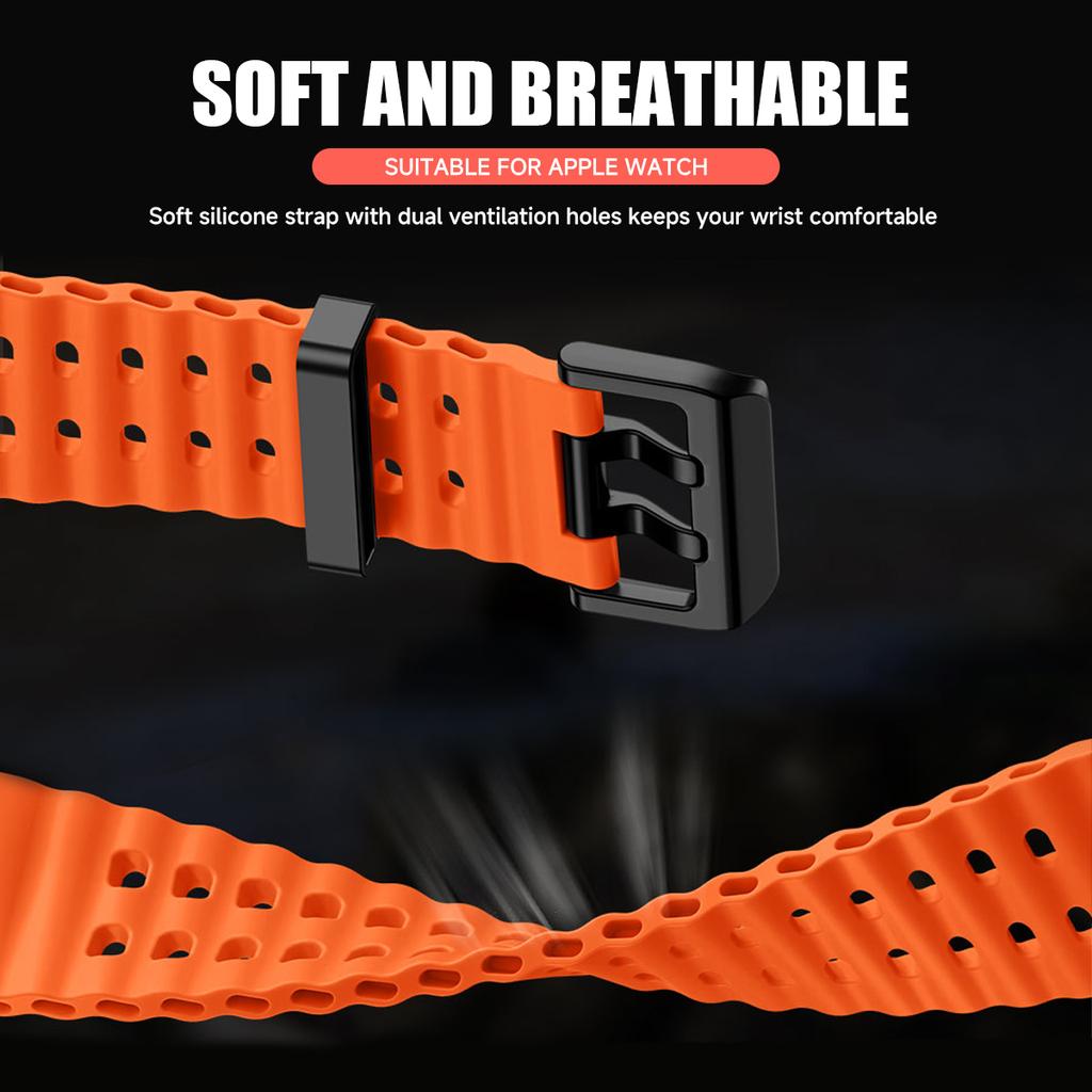 Silicone Strap+Change to Ultra Case For Apple Watch 11 10 42/46mm Protective Cover for iwatch Series 9 8 7 6 se54 40/41/44/45mm